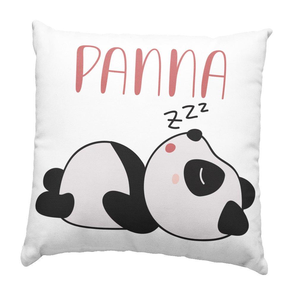 Alvó panda párna egyedi névvel - Bogreguru