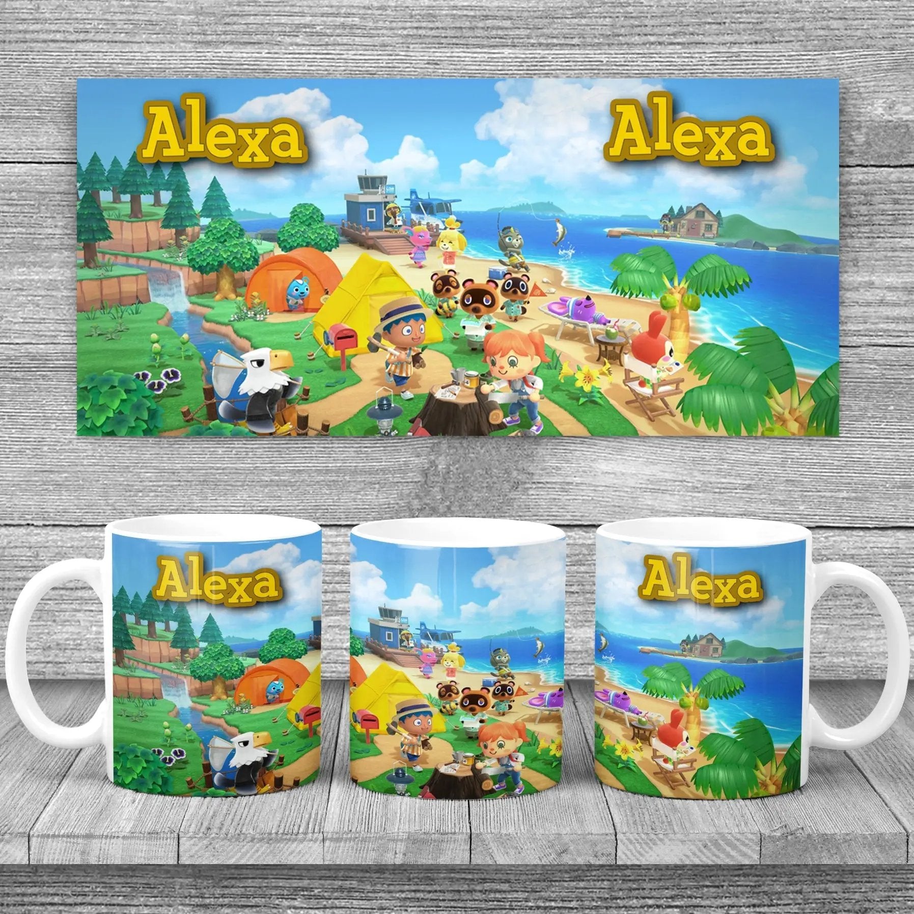 Animal Crossing bögre egyedi névvel 3 - Bogreguru