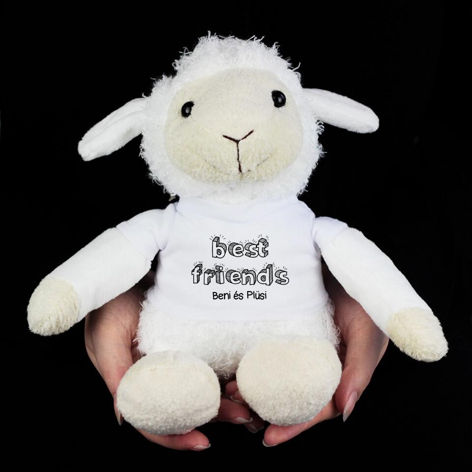 Best friend plüss bárány névvel - Bogreguru