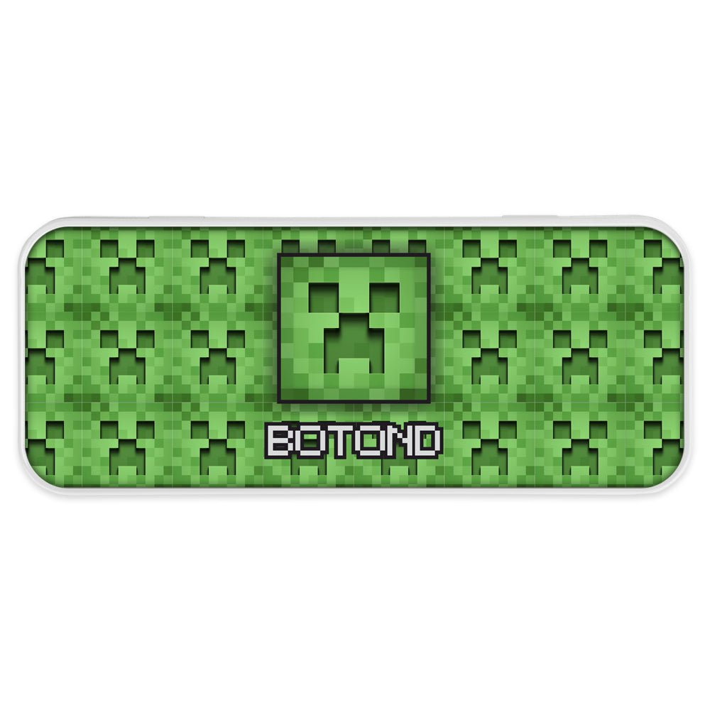 Minecraft mintás fém tolltartó egyedi neves 1 - Bogreguru