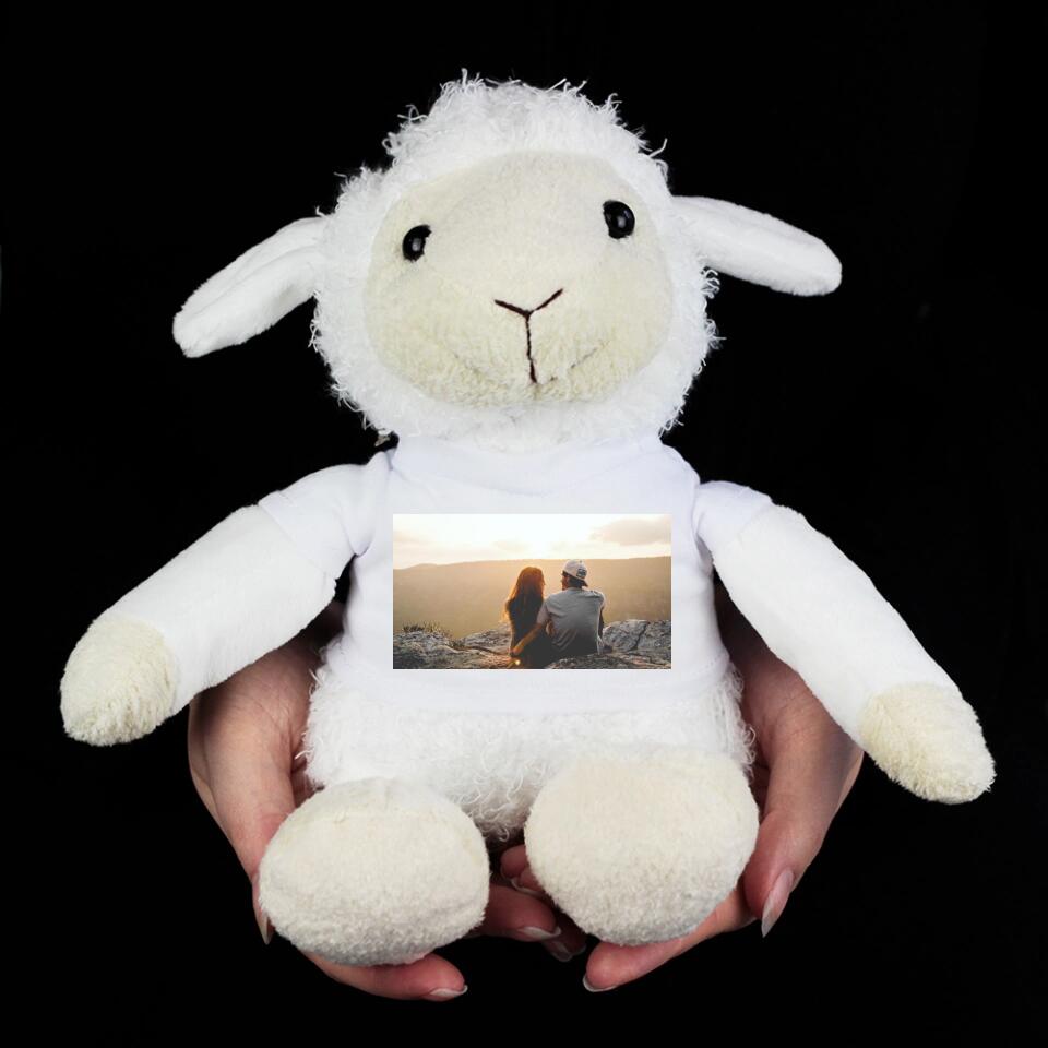 Plüss bárány fényképes pólóval - Bogreguru