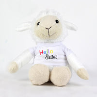 Plüss bárány Hello feliratos pólóban - Bogreguru