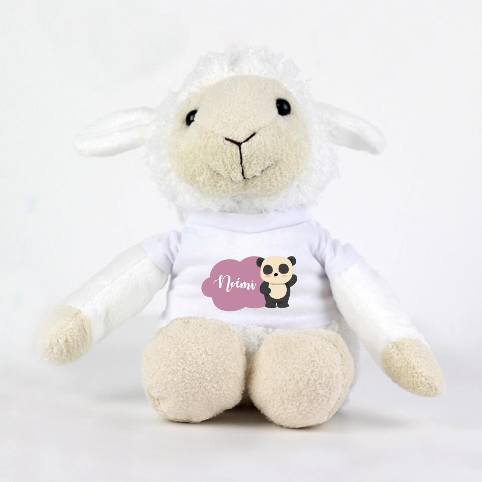 Plüss bárány választható állatos pólóban - Bogreguru