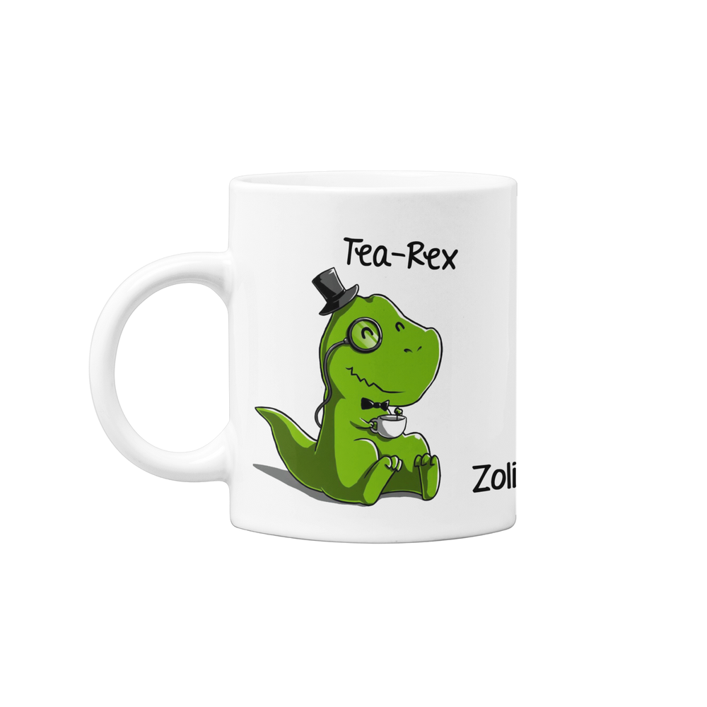 Tea-Rex egyedi neves bögre